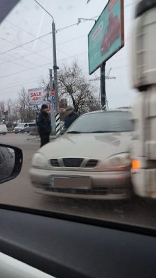 Через аварію виник великий автомобільний затор