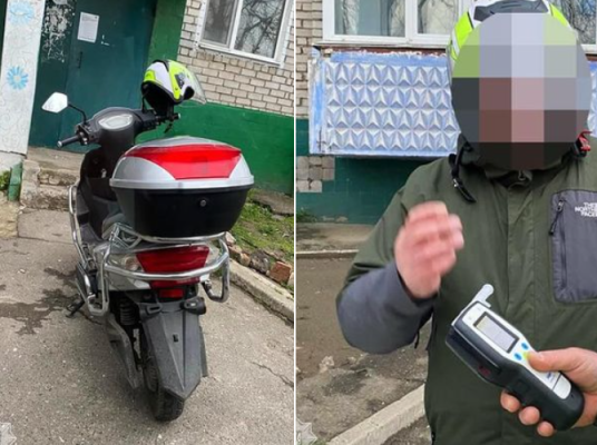 Порушив правила - патрульні затримали скутериста на підпитку