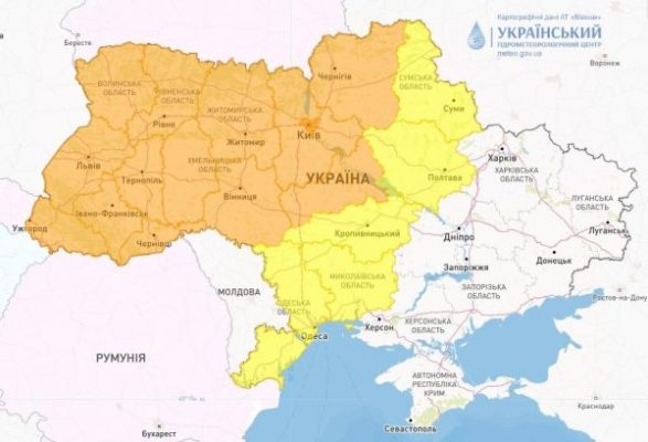 Майже всю Україну скують заморозки, у Миколаївській області оголошено 1 рівень небезпечності