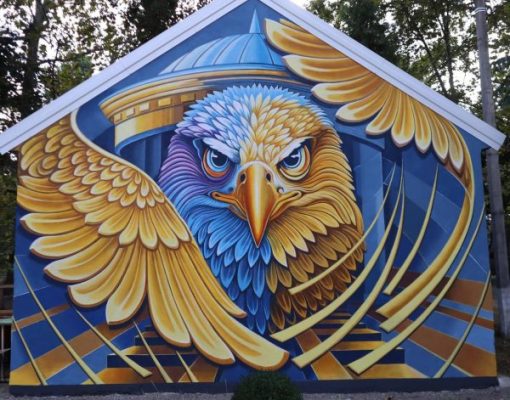 У Вознесенську зʼявився мурал «Соколівський оберіг»