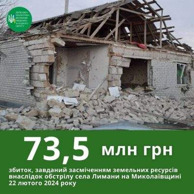 Екологи підрахували збитки від обстрілу села Лимани